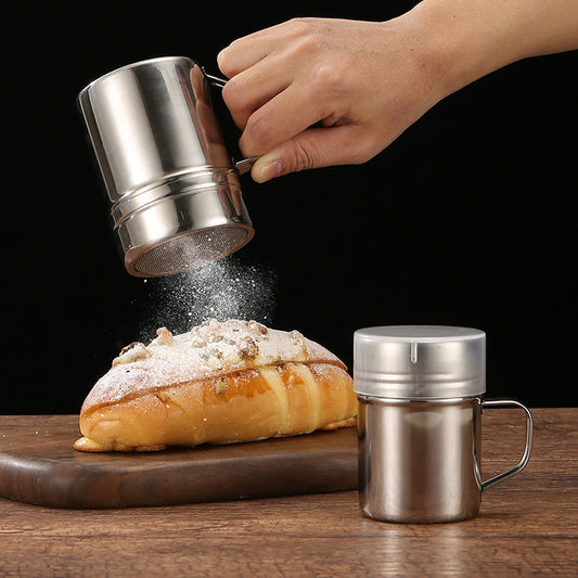 Powdered Sugar Shaker Duster With Handle -pack of 2