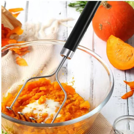 Stainless Steel Wire Masher, 10.23-Inch, Black