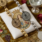 St. Benedict Stainless Steel Beaded Bracelet