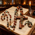 Natural Agate Rosary - Chaplet of the Seven Sorrows