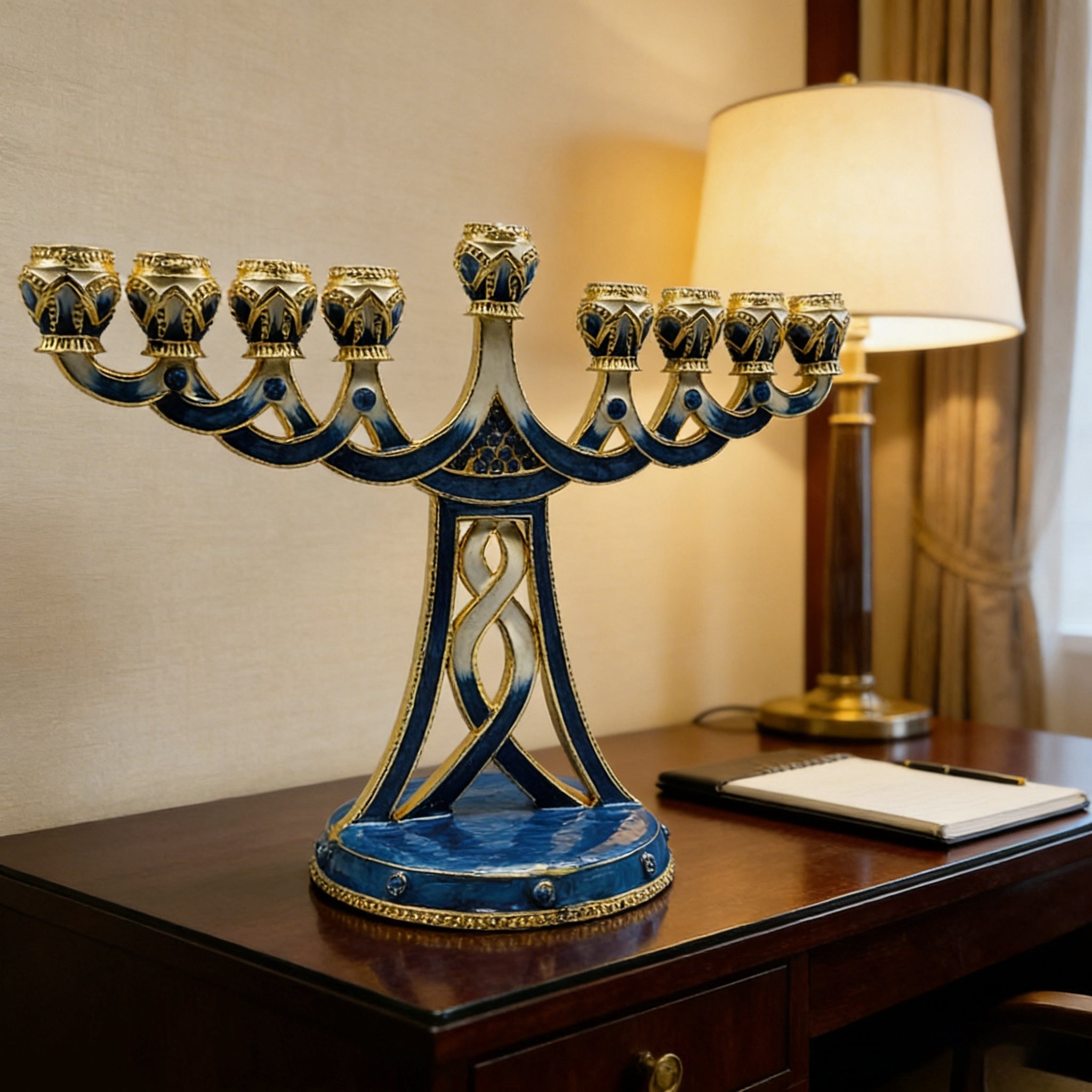 Holy 7-Branch Christian Menorah: Emblem of Divine Light and Devout Faith