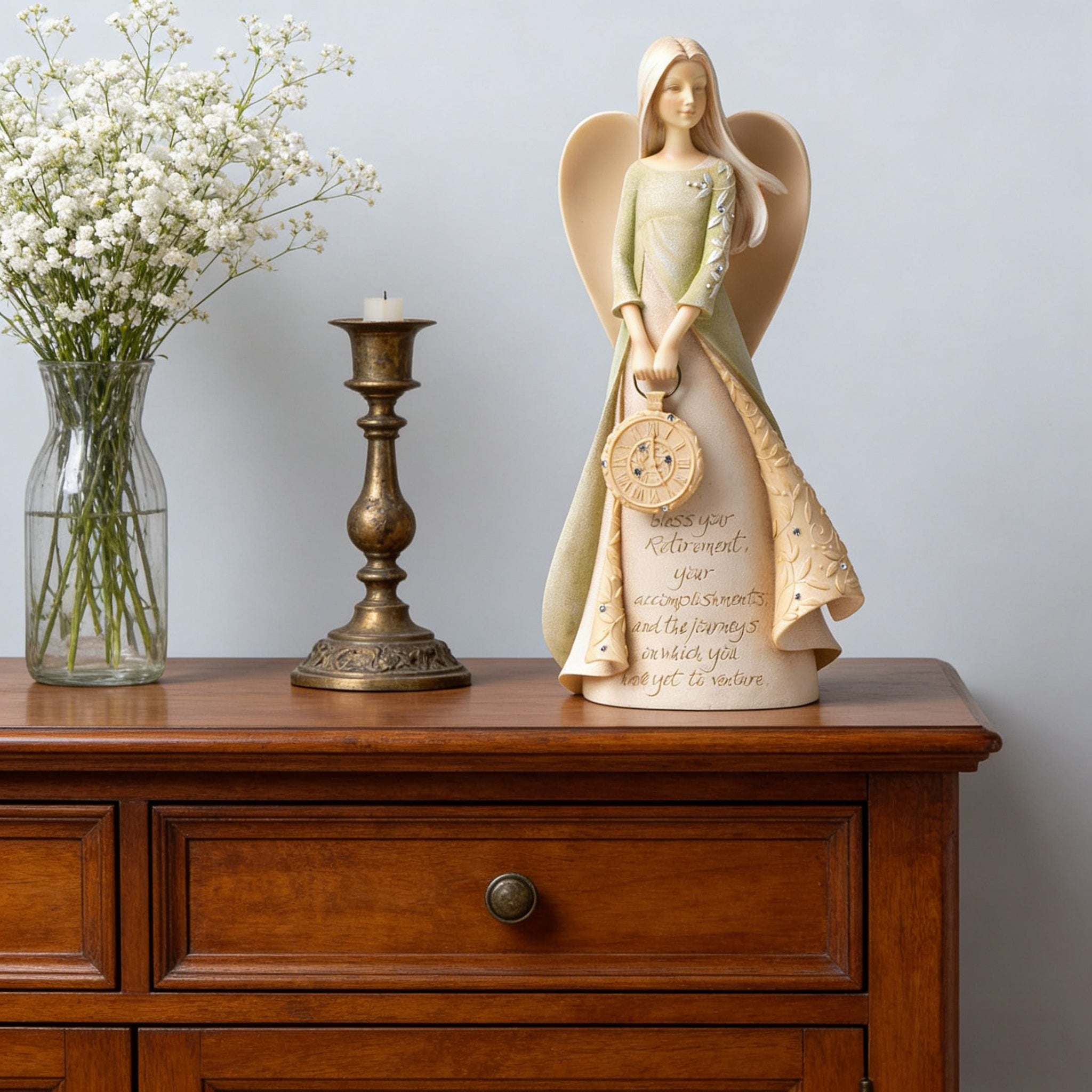 Angel of Blessings: Heartfelt Retirement & Life Journey Figurine