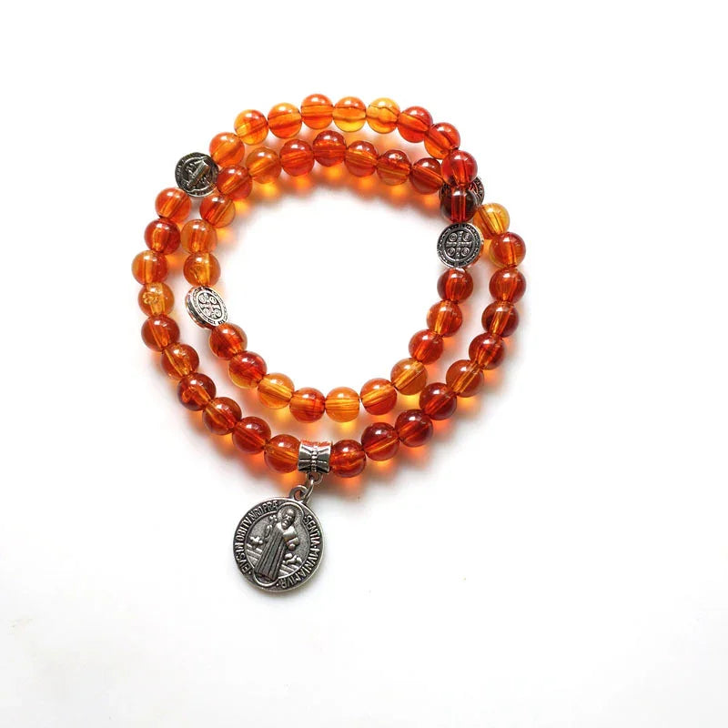 St. Benedict Exorcism Prayer Beads | A Warding Chant on Your Wrist, Weaving Divine Power into Every Breath