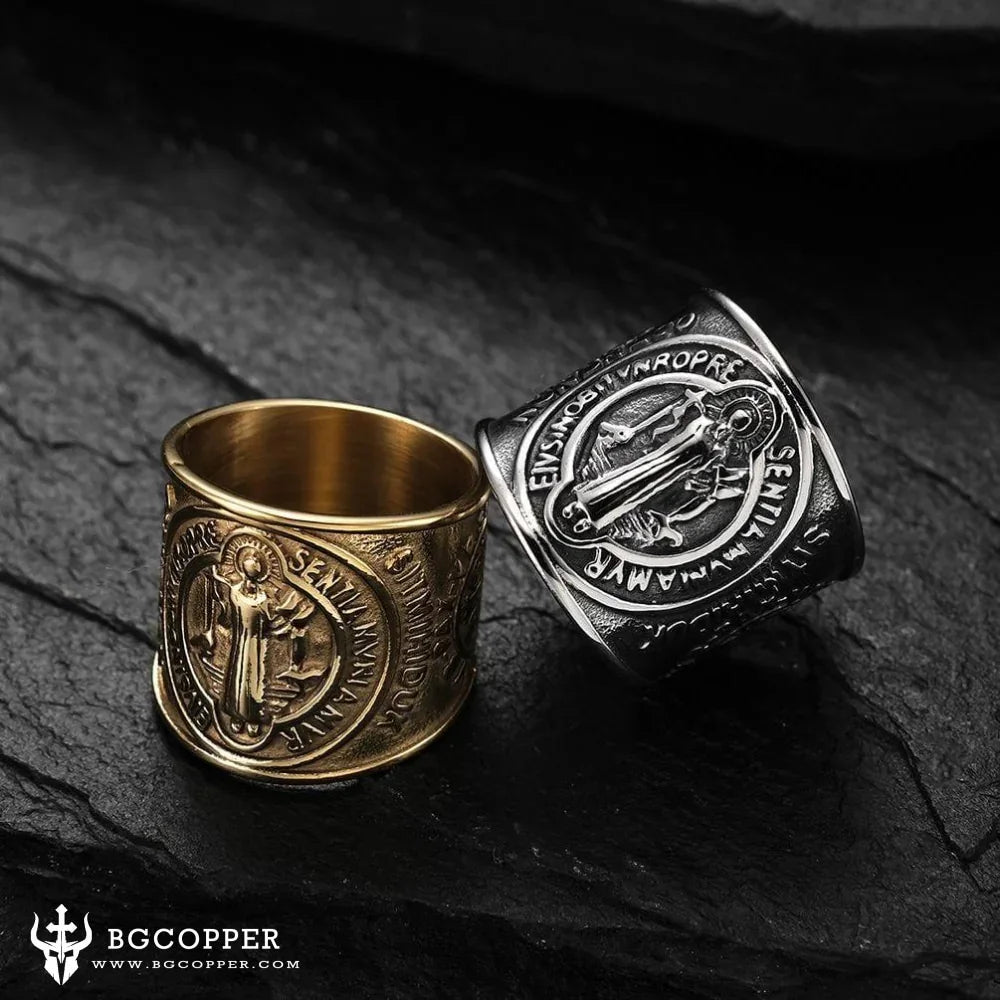 SAINT BENEDICT WARD OFF EVIL RING