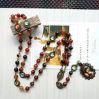 Natural Agate Rosary - Chaplet of the Seven Sorrows
