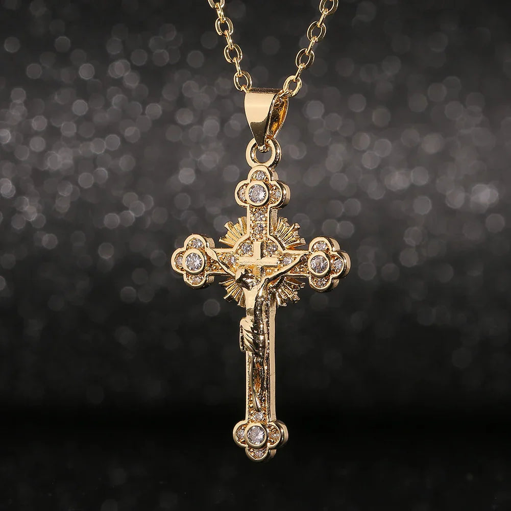 New religious jewelry women's cross pendant design niche necklace collarbone chain