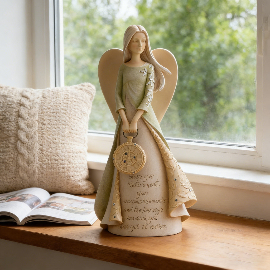 Angel of Blessings: Heartfelt Retirement & Life Journey Figurine