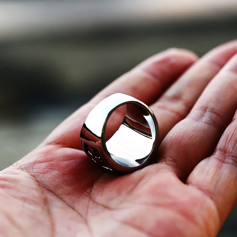 Saint Benedict Medal Stainless Steel Ring