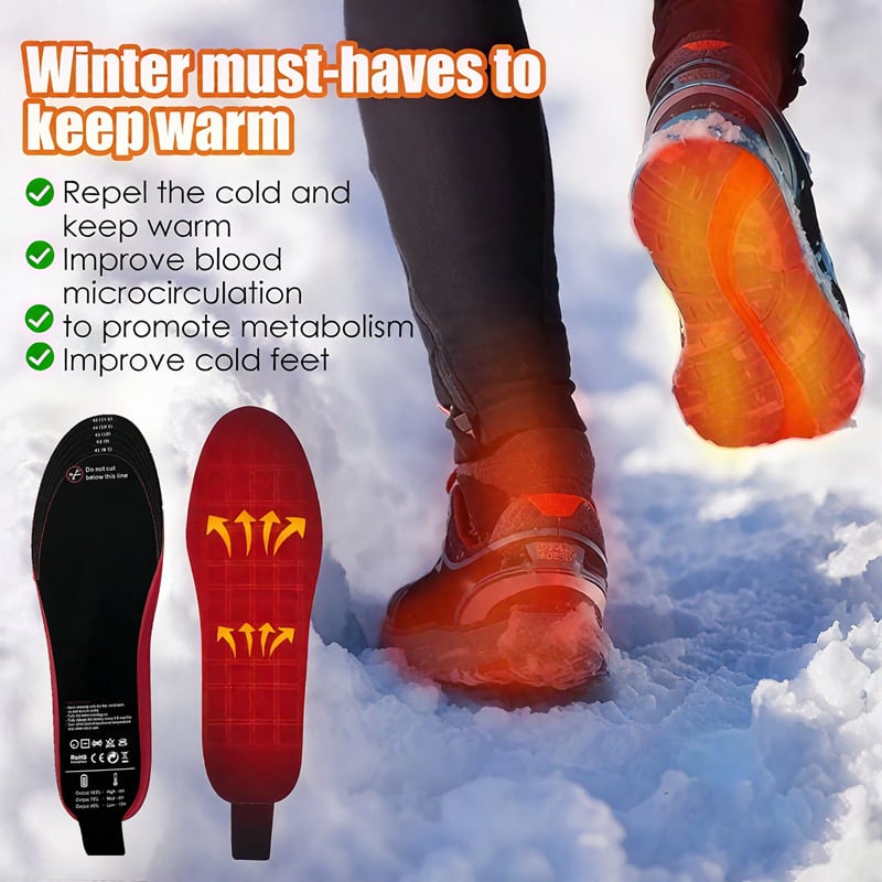 🔥HOT SALE 49% OFF✨Heated Insoles for Women Men with Remote Control 3 Heat Settings