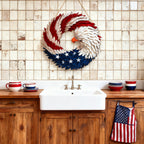 🌟 Patriotic Eagle Wooden Wreath | 4th of July Decor for Christian Homes💋