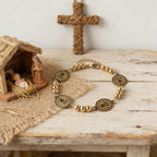 St. Benedict Stainless Steel Beaded Bracelet