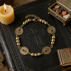 St. Benedict Stainless Steel Beaded Bracelet