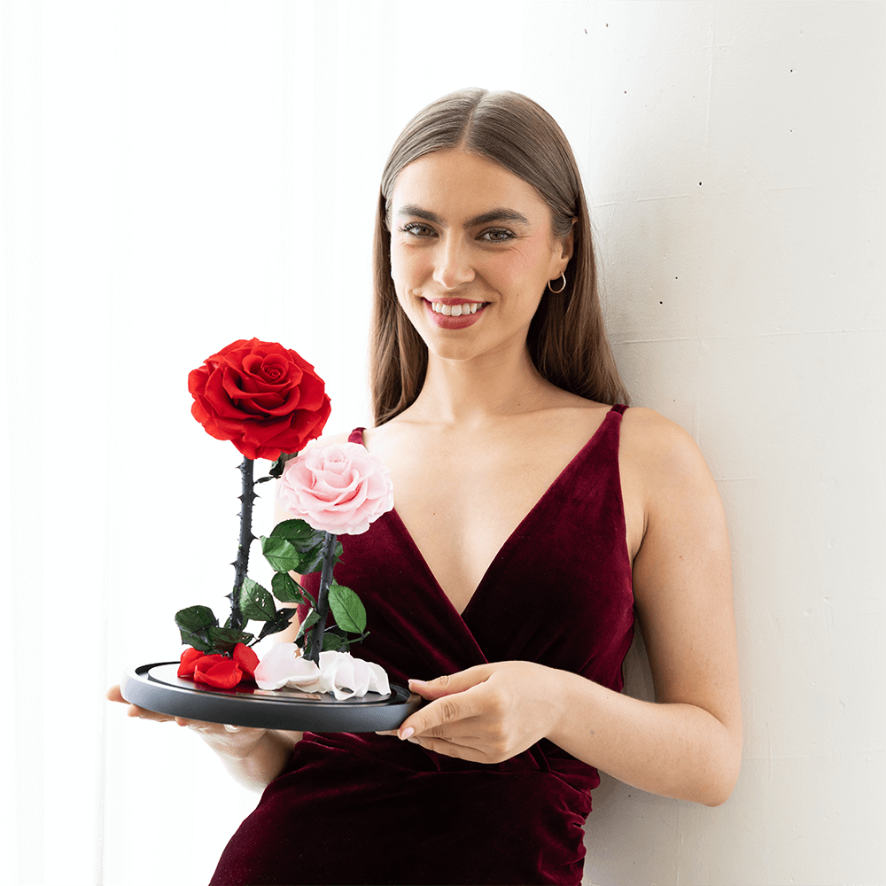 The Enchanted Duo - Red & Pink