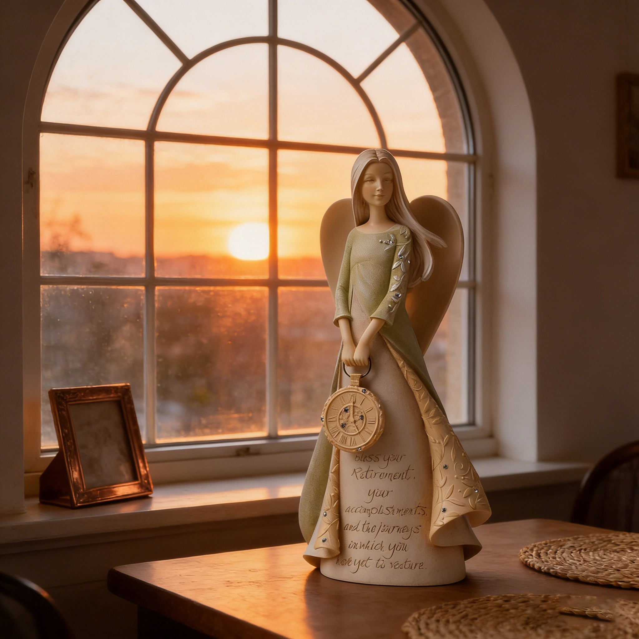 Angel of Blessings: Heartfelt Retirement & Life Journey Figurine
