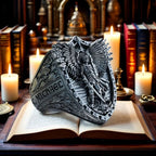 Archangel Michael Steel Titanium Ring——Giving us the strength and courage to move forward