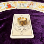 Archangel Metatron Life Angel Seal Adjustable Ring Solomon Kabbalah Amulet