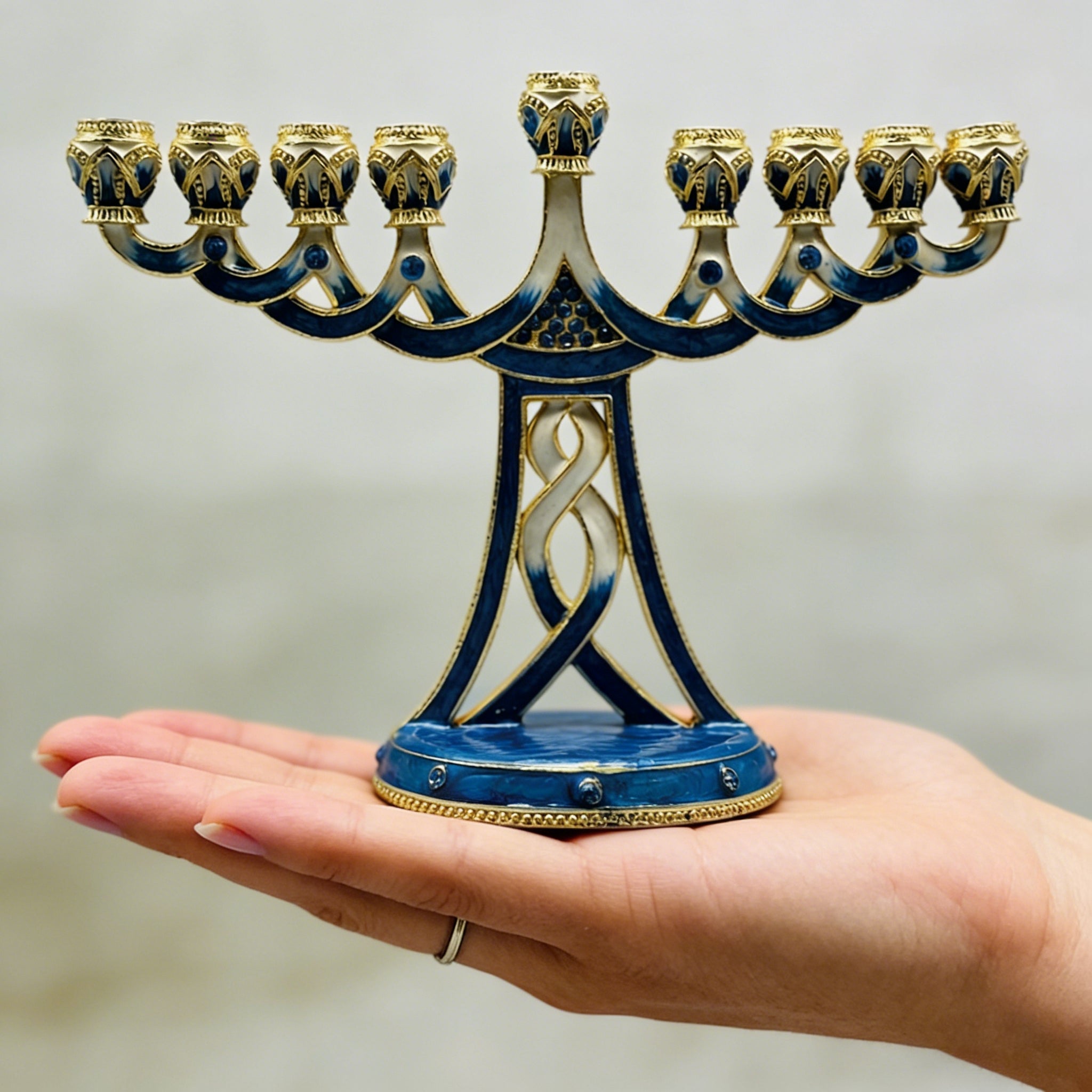 Holy 7-Branch Christian Menorah: Emblem of Divine Light and Devout Faith