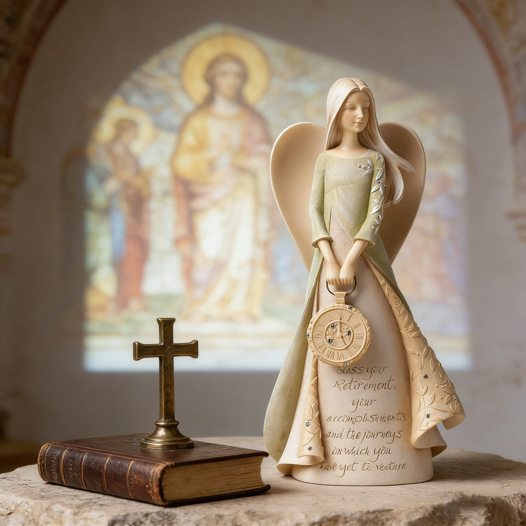 Angel of Blessings: Heartfelt Retirement & Life Journey Figurine