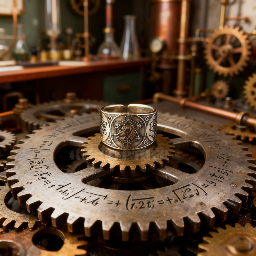 Archangel Metatron Life Angel Seal Adjustable Ring Solomon Kabbalah Amulet