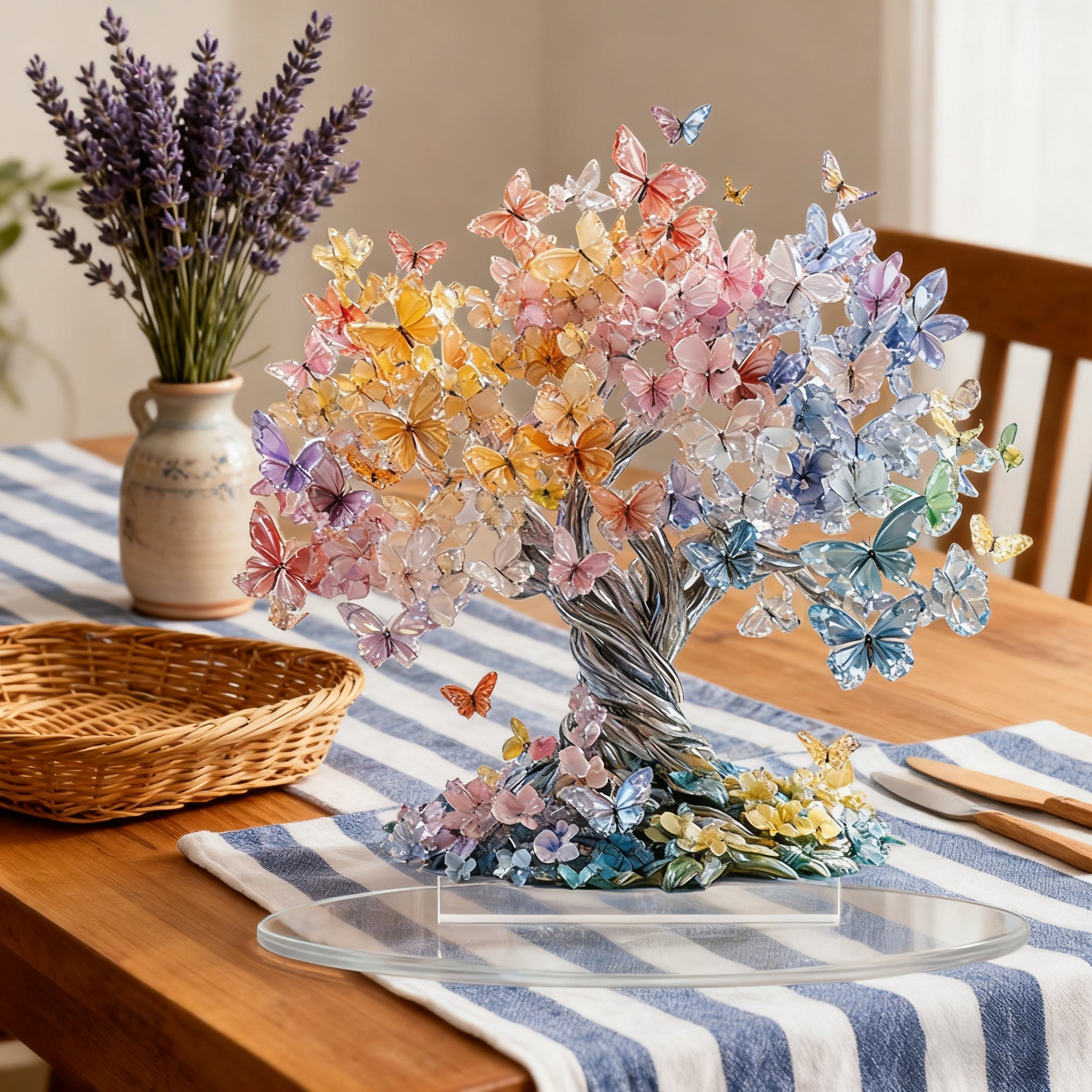 Crystal Butterfly Tree of Life | Exclusive Spiritual Decor for Christian Independent Sites