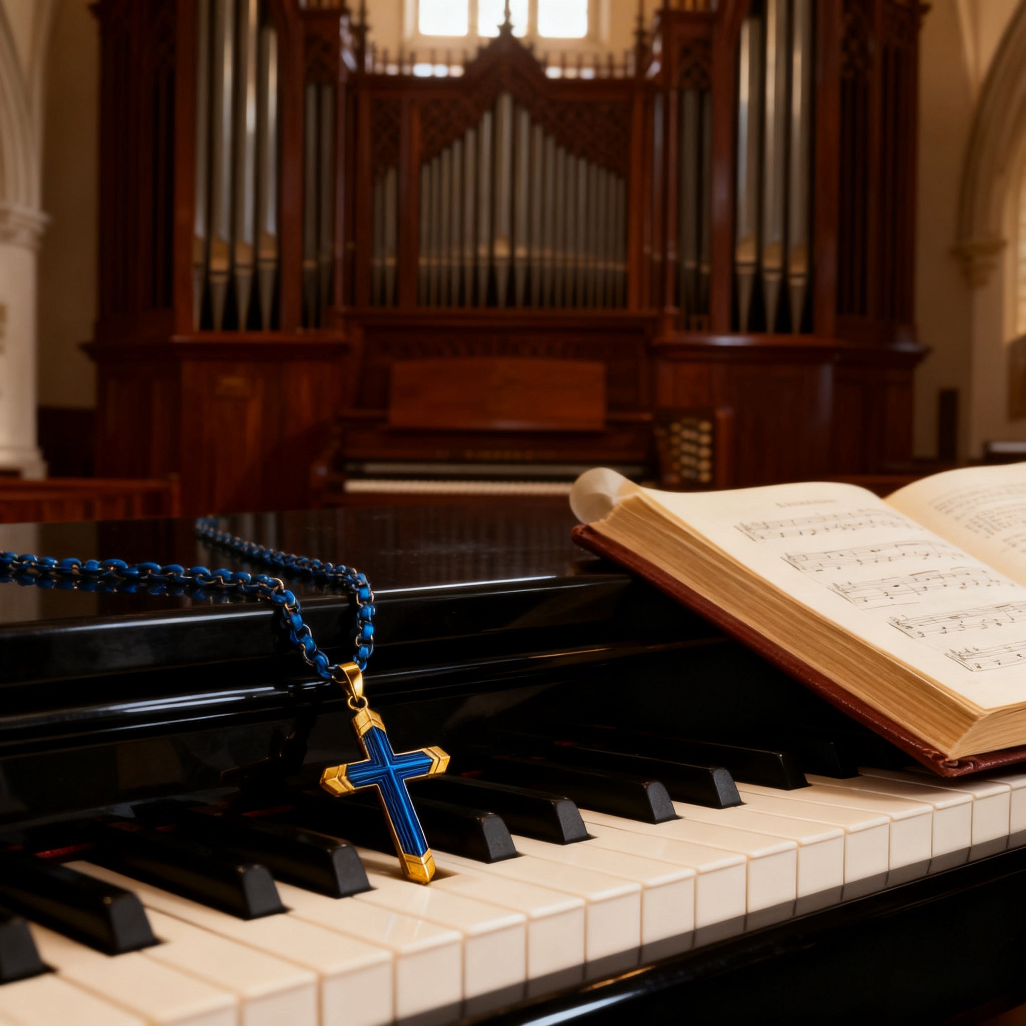 Titanium Steel 18K Gold Cross Necklace | A Christian Emblem of Faith and a Fashion Statement