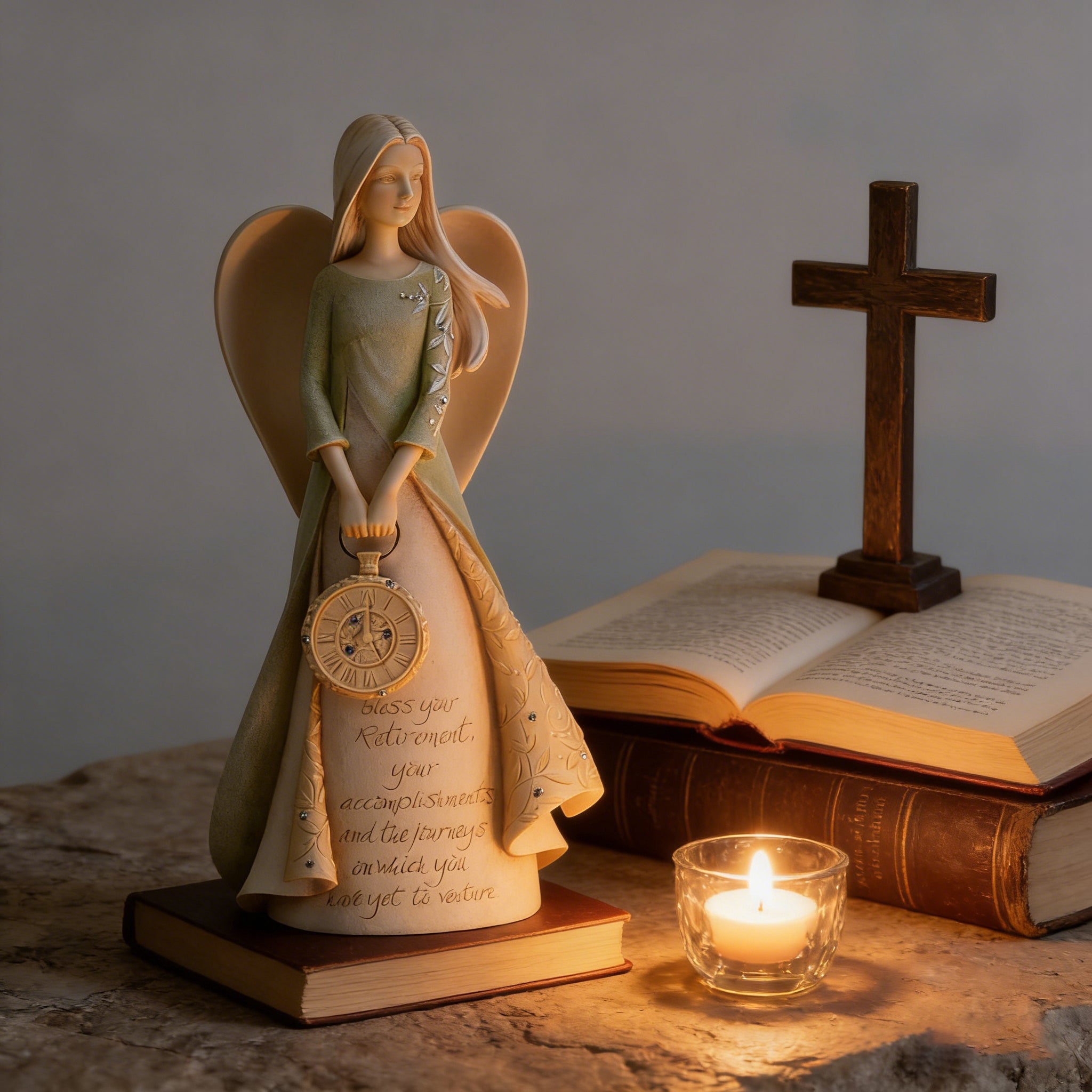 Angel of Blessings: Heartfelt Retirement & Life Journey Figurine