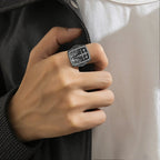 S925K Silver Handcrafted Jesus Crucifixion Scene Ring