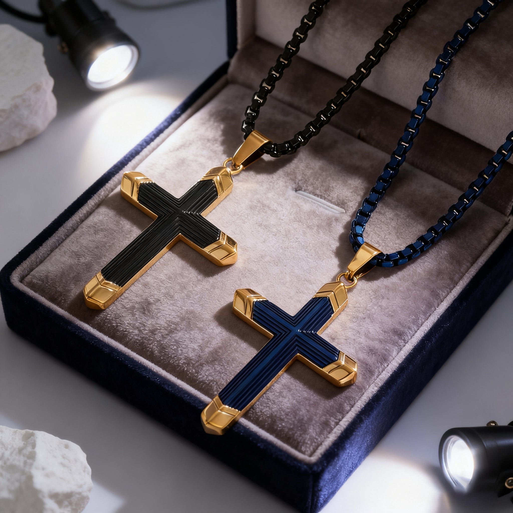 Titanium Steel 18K Gold Cross Necklace | A Christian Emblem of Faith and a Fashion Statement