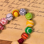 Christianartworkshop All-in-One Sports Prayer Rosary Keychain with Multi-Sport Beads: No Regrets in Every Game