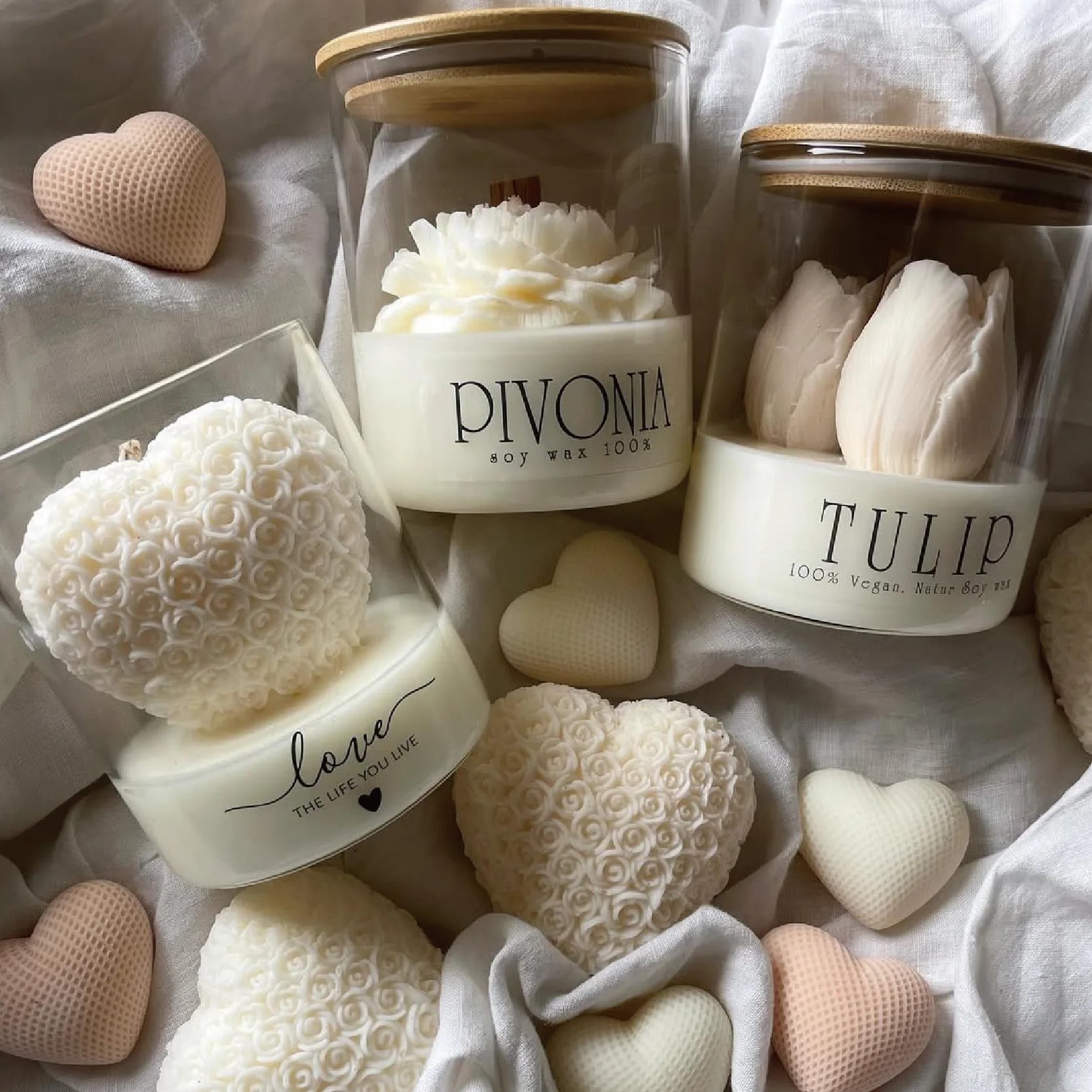 1pcs Love Rose Aroma Candle Glass Cup🏆