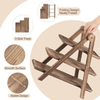 3-Tier Wooden Serving Tray Set for Parties & Entertaining🔥