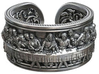 The Last Supper 925K Sterling Silver Open End Adjustable Ring