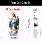 🌟 Our Lady of Grace Acrylic Desktop Statue: A Christian Symbol of Mary’s Love & Christ’s Presence