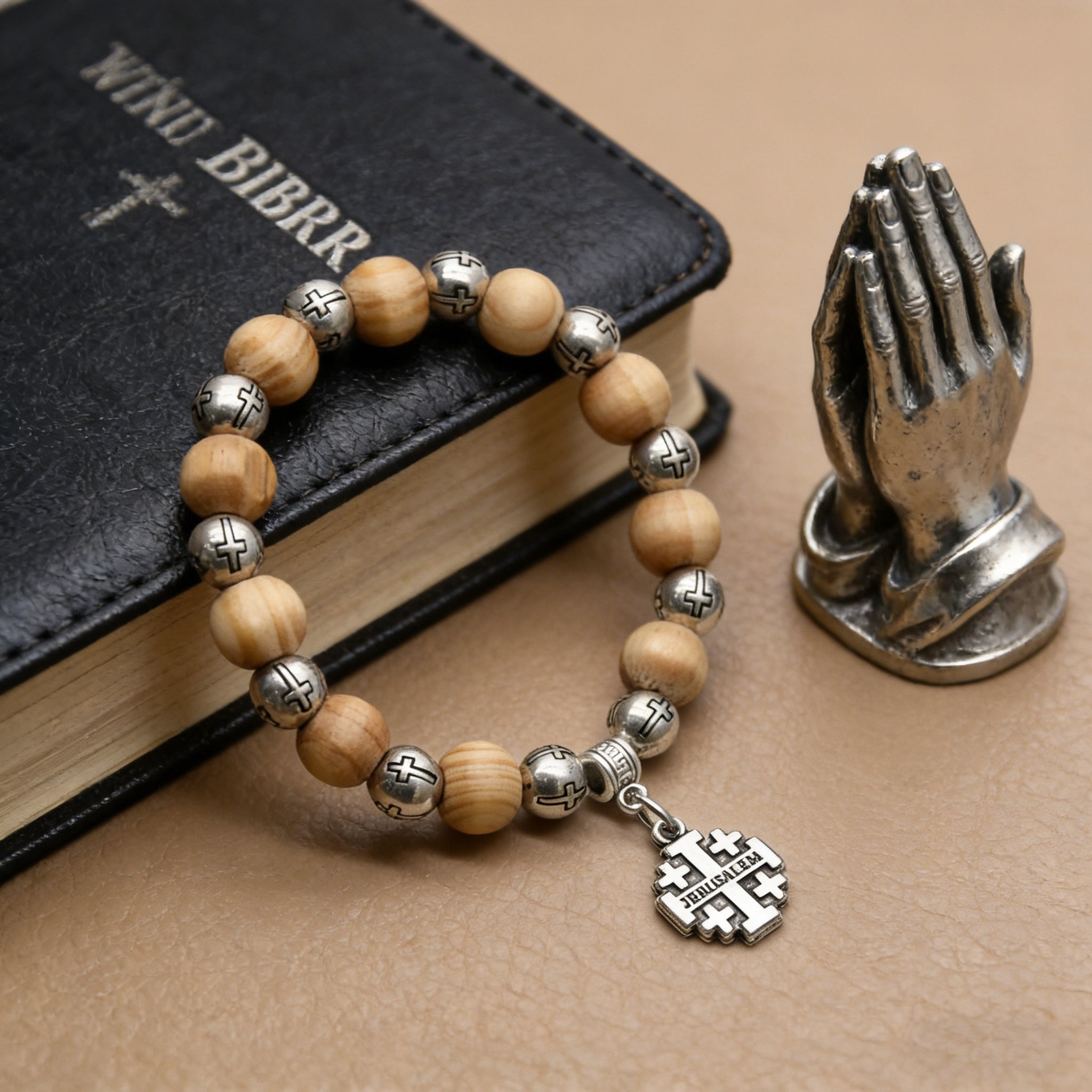 Our Lady of Mary Pendant Royal Blue Pearl Rosary Bracelet: A Wrist-Worn Reminder of Grace