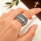 The Last Supper 925K Sterling Silver Open End Adjustable Ring