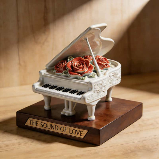 🎹Personalized Valentine's Day Grand Piano with Rose Decoration🏆