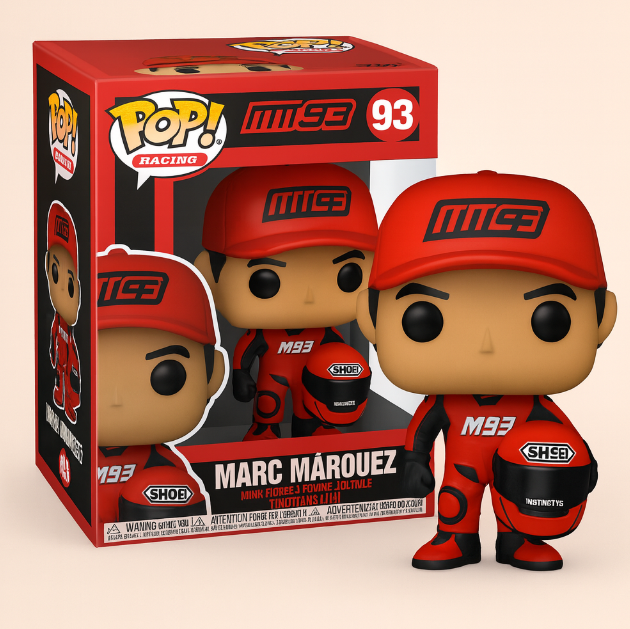 Marc Márquez 93 Racing Collectible Figure – MotoGP Legendary Rider Pop Style