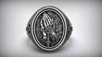 925K Sterling Silver Praying Hands Ring - Christian Symbol of Faith and Devotion