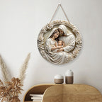 Holy Family & Nativity Holly Wood Hangings — A Piece of Heaven at Home