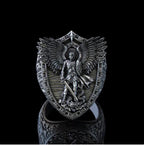 Archangel Michael Steel Titanium Ring——Giving us the strength and courage to move forward