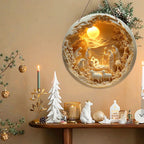 Holy Family & Nativity Holly Wood Hangings — A Piece of Heaven at Home