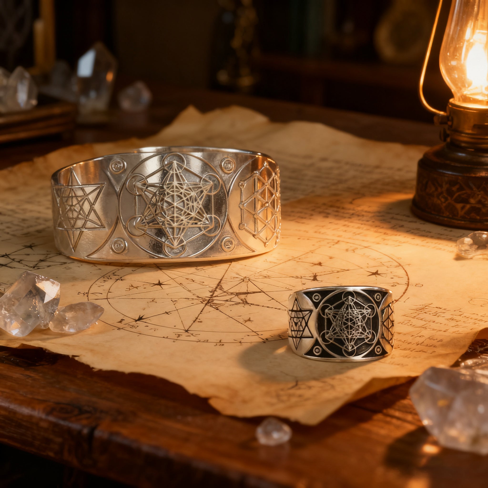 Metatron Adjustable Copper Bracelet