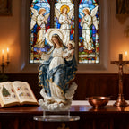 🌟 Our Lady of Grace Acrylic Desktop Statue: A Christian Symbol of Mary’s Love & Christ’s Presence