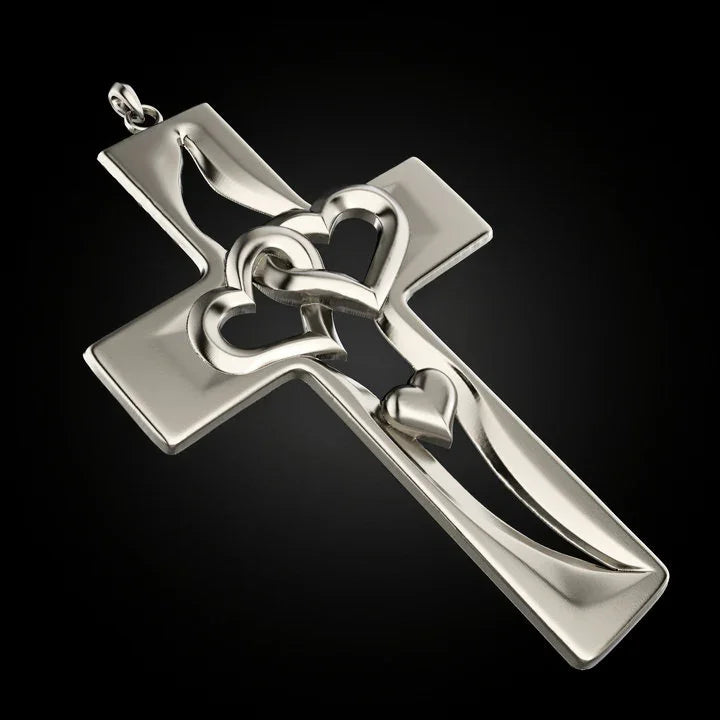 Valentine's Day Exclusive S925K Silver Cross Pendant: A Radiant Token of Love and Faith
