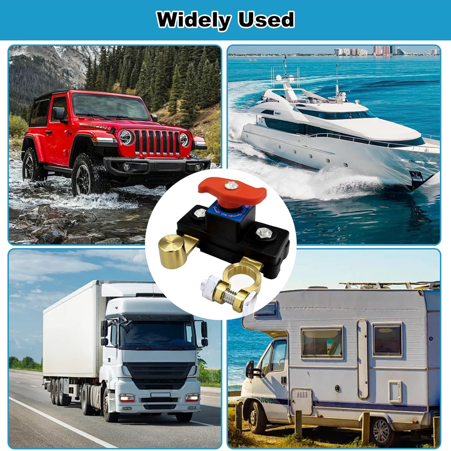 🏆45K+ SOLD🔧12V/24V Car Battery Isolation Switch Automatic Manual Circuit Breaker Protector💋