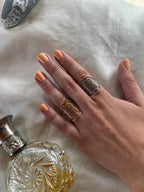 Metatron's Cube Ring Archangel Protection Women Ring Stainless Steel Jewelry