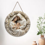 Holy Family & Nativity Holly Wood Hangings — A Piece of Heaven at Home