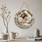 Holy Family & Nativity Holly Wood Hangings — A Piece of Heaven at Home