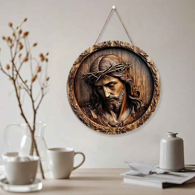 Holy Family & Nativity Holly Wood Hangings — A Piece of Heaven at Home