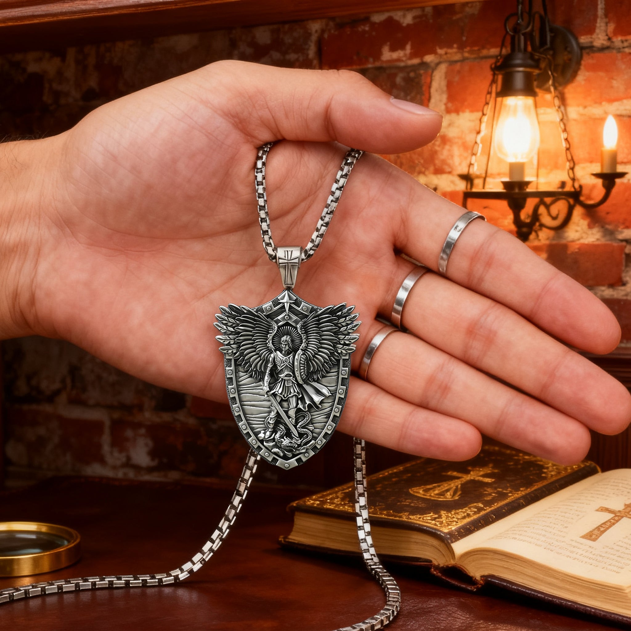 Archangel Michael Necklace - Gives us the strength and courage to move forward!